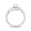 Thumbnail Image 3 of Oval-Cut Diamond Bypass Swirl Engagement Ring 1-1/4 ct tw 14K White Gold