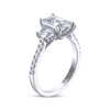 Thumbnail Image 2 of THE LEO Legacy Lab-Grown Diamond Emerald-Cut Three-Stone Engagement Ring 2-7/8 ct tw 14K White Gold