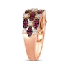 Thumbnail Image 2 of Le Vian Venetian Mosaic Ruby Ring 1/3 ct tw Diamonds 14K Strawberry Gold