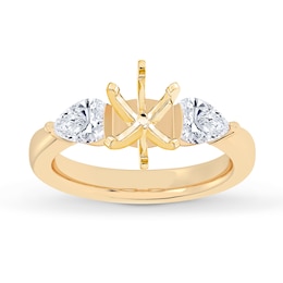 Lab-Created Diamonds by KAY Engagement Ring Setting 3/4 ct tw 14K Yellow Gold