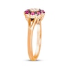 Thumbnail Image 2 of Le Vian Diamond & Ruby Ring 1/20 ct tw Diamonds 14K Strawberry Gold