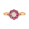 Thumbnail Image 4 of Le Vian Diamond & Ruby Ring 1/20 ct tw Diamonds 14K Strawberry Gold