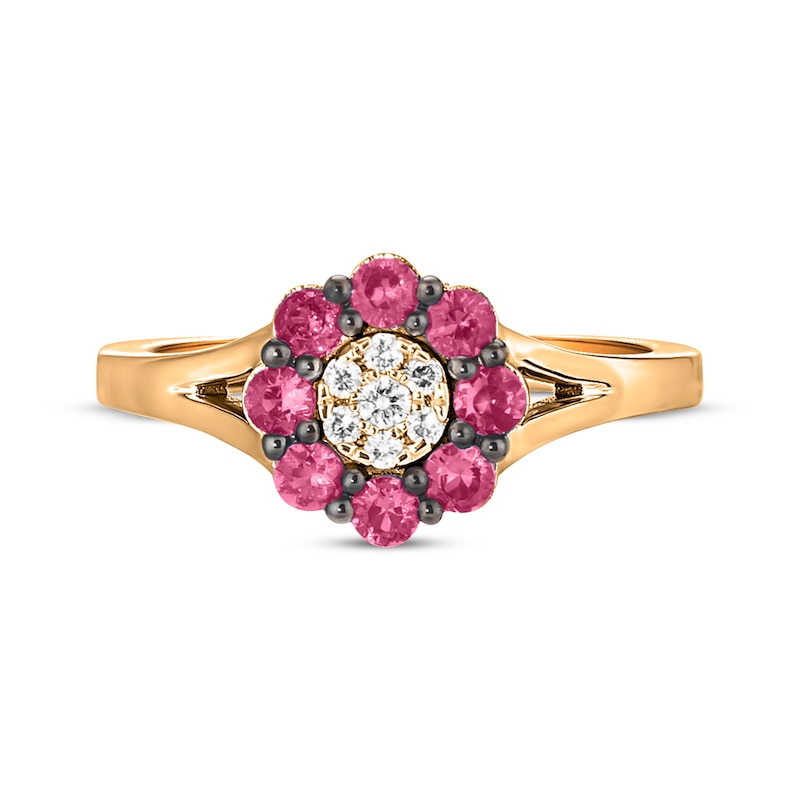 Main Image 4 of Le Vian Diamond & Ruby Ring 1/20 ct tw Diamonds 14K Strawberry Gold