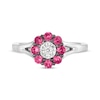 Thumbnail Image 4 of Le Vian Diamond & Ruby Ring 1/20 ct tw Diamonds 14K Vanilla Gold