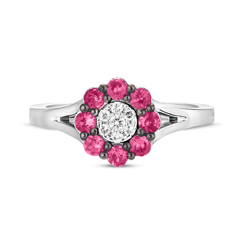 Main Image 4 of Le Vian Diamond & Ruby Ring 1/20 ct tw Diamonds 14K Vanilla Gold