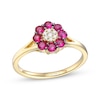 Thumbnail Image 1 of Le Vian Diamond & Ruby Ring 1/20 ct tw Diamonds 14K Honey Gold