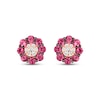 Thumbnail Image 2 of Le Vian Diamond & Ruby Stud Earrings 1/10 ct tw Diamonds 14K Strawberry Gold