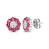 Thumbnail Image 1 of Le Vian Diamond & Ruby Stud Earrings 1/10 ct tw Diamonds 14K Vanilla Gold