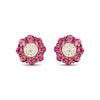 Thumbnail Image 2 of Le Vian Diamond & Ruby Stud Earrings 1/10 ct tw Diamonds 14K Honey Gold