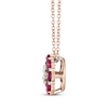 Thumbnail Image 2 of Le Vian Ruby Necklace 1/15 ct tw Diamonds 14K Strawberry Gold 18&quot;