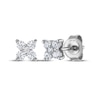 Thumbnail Image 1 of THE LEO Diamond Flower Stud Earrings 1/4 ct tw 14K White Gold