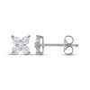 Thumbnail Image 3 of THE LEO Diamond Flower Stud Earrings 1/4 ct tw 14K White Gold