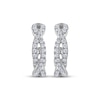 Thumbnail Image 2 of THE LEO Diamond Twist J-Hoop Inside-Out Earrings 7/8 ct tw 14K White Gold