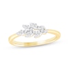 Thumbnail Image 1 of Marquise-Cut Diamond Cluster Fashion Ring 1/2 ct tw 10K Yellow Gold