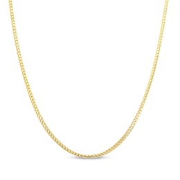 Solid Franco Chain Necklace 1.6mm 10K Yellow Gold 20&quot;