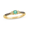 Thumbnail Image 0 of Le Vian Emerald Ring 1/8 ct tw Diamonds 14K Honey Gold