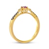 Thumbnail Image 2 of Le Vian Ruby Ring 1/8 ct tw Diamonds 14K Honey Gold