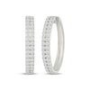 Thumbnail Image 1 of Diamond Two-Row Hoop Earrings 2 ct tw 10K White Gold