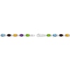 Thumbnail Image 3 of Oval-Cut Garnet, Citrine, Amethyst, Peridot & Swiss Blue Topaz Bracelet Sterling Silver 7.25&quot;