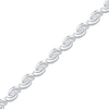 Thumbnail Image 2 of Diamond Bypass Link Bracelet 3/8 ct tw Sterling Silver 7&quot;