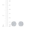 Thumbnail Image 3 of Multi-Diamond Stud Earrings 1 ct tw 10K White Gold