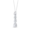 Thumbnail Image 2 of Pear-Shaped Diamond Four-Stone Drop Necklace 1 ct tw 14K White Gold 18&quot;