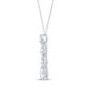 Thumbnail Image 3 of Pear-Shaped Diamond Four-Stone Drop Necklace 1 ct tw 14K White Gold 18&quot;