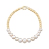 Thumbnail Image 2 of Cultured Pearl & Bead Bracelet 14K Yellow Gold 7.25&quot;