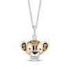 Thumbnail Image 1 of Disney Treasures The Lion King &quot;Simba&quot; Citrine & Diamond Accent Necklace Sterling Silver & 10K Yellow Gold 19&quot;