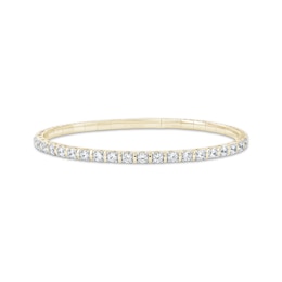 Lab-Grown Diamonds by KAY Flex Bangle Bracelet 2 ct tw 10K Yellow Gold