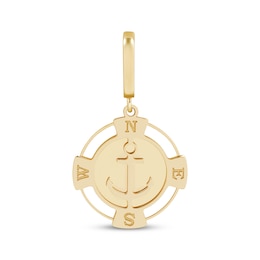 Charmed Memories Anchor & Compass Charm 10K Yellow Gold