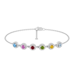 Birthstone Family & Mother's Bracelet (1-6 Stones)