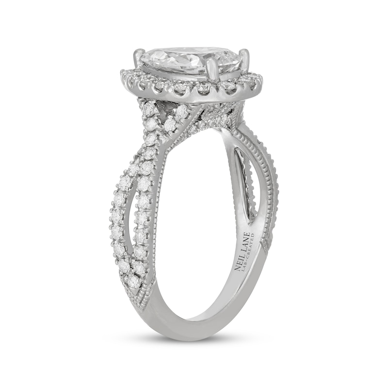 Main Image 2 of Neil Lane Artistry Pear-Shaped Lab-Grown Diamond Engagement Ring 2-1/3 ct tw 14K White Gold