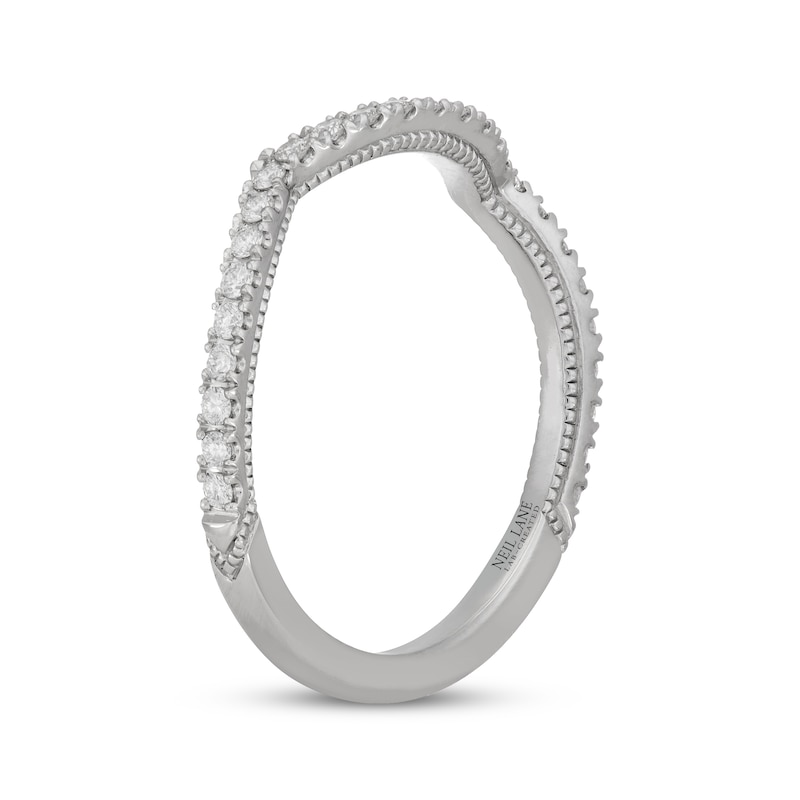 Main Image 2 of Neil Lane Artistry Lab-Grown Diamond Contour Wedding Band 1/4 ct tw 14K White Gold