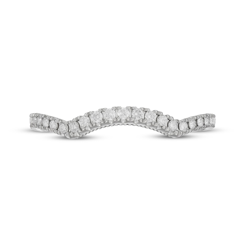 Main Image 3 of Neil Lane Artistry Lab-Grown Diamond Contour Wedding Band 1/4 ct tw 14K White Gold