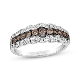 Le Vian Diamond Scallop Ring 3/4 ct tw Platinum