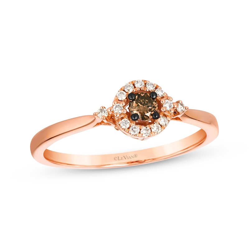 Main Image 1 of Le Vian Diamond Ring 1/6 ct tw 14K Strawberry Gold