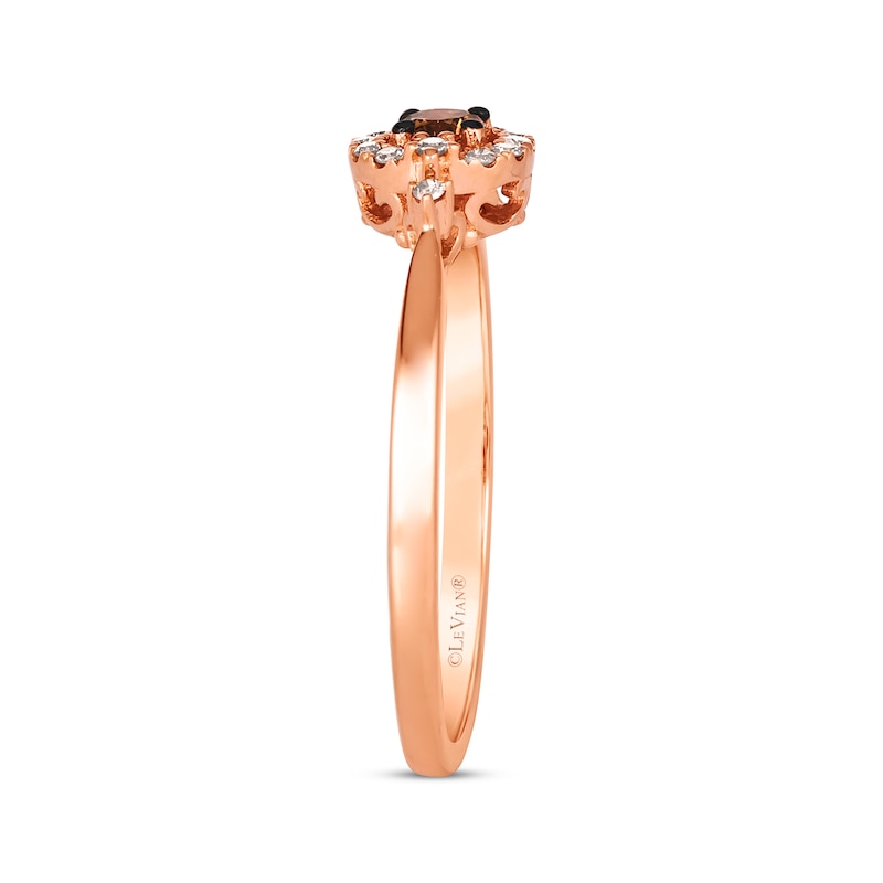 Main Image 2 of Le Vian Diamond Ring 1/6 ct tw 14K Strawberry Gold