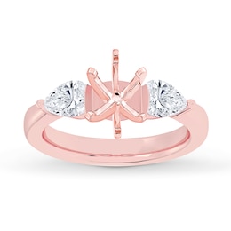 Lab-Grown Diamonds by KAY Engagement Ring Setting 1/2 ct tw 14K Rose Gold