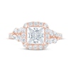 Thumbnail Image 3 of Monique Lhuillier Bliss Princess-Cut Lab-Created Diamond Halo Engagement Ring 2-3/8 ct tw 18K Rose Gold