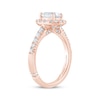 Thumbnail Image 2 of Monique Lhuillier Bliss Oval-Cut Lab-Grown Diamond Halo Engagement Ring 1-1/2 ct tw 18K Rose Gold