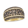 Thumbnail Image 1 of Le Vian Chocolate Chip Diamond Multi-Row Ring 1-3/4 ct tw 14K Honey Gold