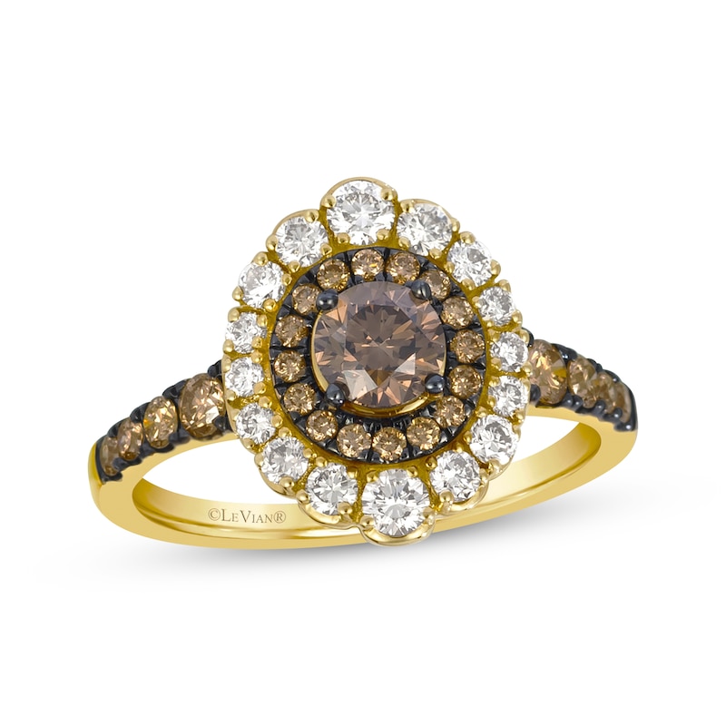 Le Vian Sunflower Ring 1-1/4 ct tw Diamonds 14K Honey Gold