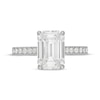 Thumbnail Image 2 of Neil Lane Artistry Heritage Emerald-Cut  Lab-Grown diamond Engagement Ring 4-1/2 ct tw Platinum