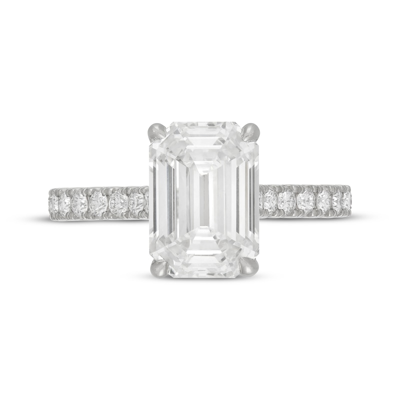 Neil Lane Artistry Heritage Emerald-Cut  Lab-Grown diamond Engagement Ring 4-1/2 ct tw Platinum