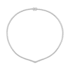 Thumbnail Image 2 of Diamond Riviera Necklace 1 ct tw 10K White Gold 17&quot;