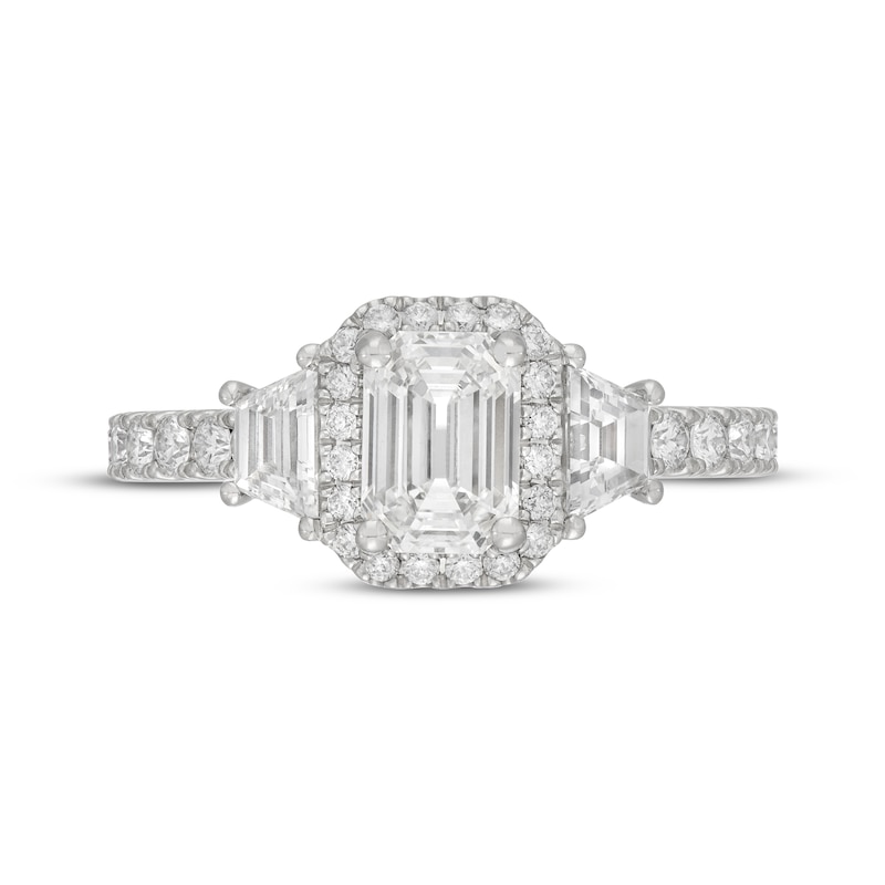 Neil Lane Artistry Heritage Heritage Emerald-Cut Lab-Created Diamond Engagement Ring 2 ct tw Platinum