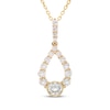 Thumbnail Image 0 of Milestones Diamond Teardrop Necklace 1 ct tw 10K Yellow Gold 18"