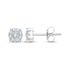 Thumbnail Image 1 of Multi-Diamond Stud Earrings 1/4 ct tw 10K White Gold