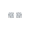 Thumbnail Image 2 of Multi-Diamond Stud Earrings 1/4 ct tw 10K White Gold